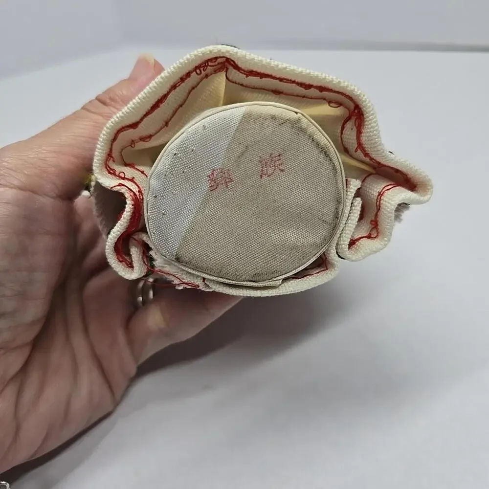 Chinese Ethnic 6" Wood Doll Hand Painted Figurine Traditional Detailed Costume - Picture 9 of 11